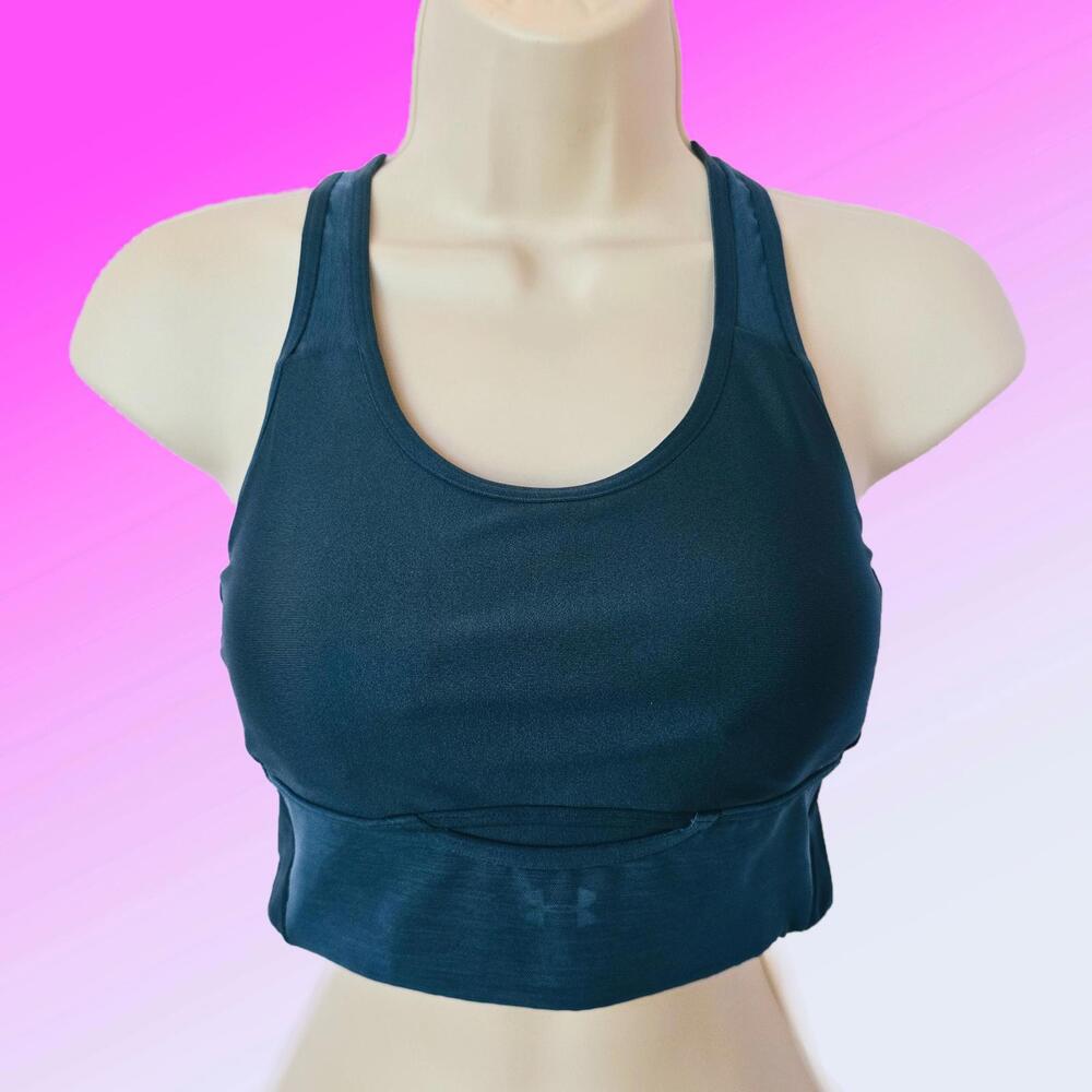 Under Armor Racerback Dark Green Sports Bra
